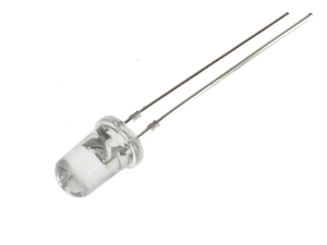 Dioda LED 5mm zielna clear 12V