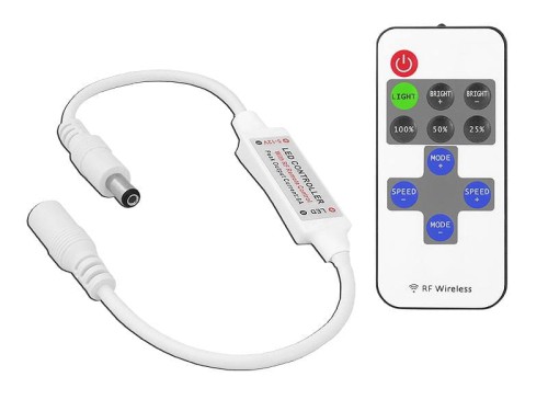 Sterownik taśm LED mini z pilotem