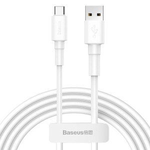 Kabel USB wtyk A - wtyk USB typ C, 1m, BASEUS CATSW-02, 3A, Quick Charge