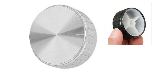 Gałka potencjometru srebrna GSL30