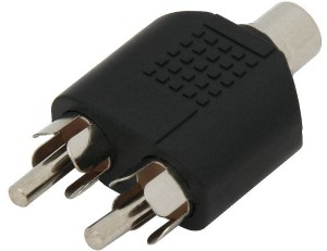 Rozgałęźnik gniazdo cinch - 2 wtyki cinch (RCA)