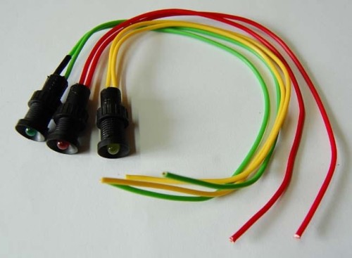 Kontrolka LED 5mm 230V czerwona