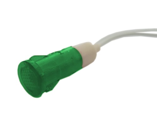 Kontrolka LED 11,5mm 12V zielona, zatrzask