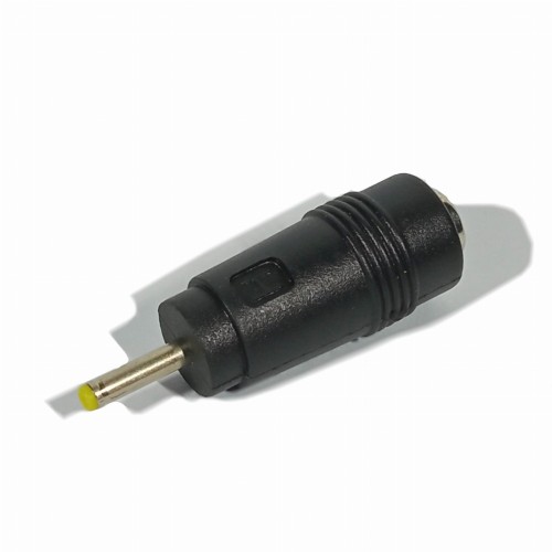 Redukcja DC z 2,1x5,5mm na 0,7x2,5mm, żółty