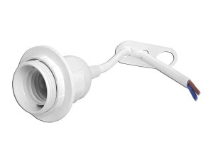 Oprawka E27 ABS, z kołnierzem i kablem 15cm