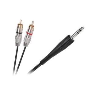 Kabel Jack 6.3 stereo - 2x RCA, 3m