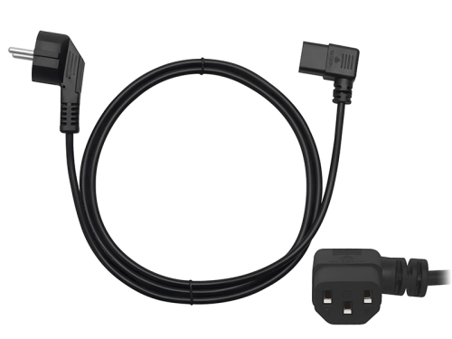 Kabel zasilający komputerowy 2,5m, kątowy