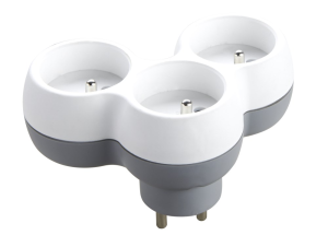 Rozgałęźnik sieciowy wtyk -> 3 gniazda z uziemieniem LB0166-3