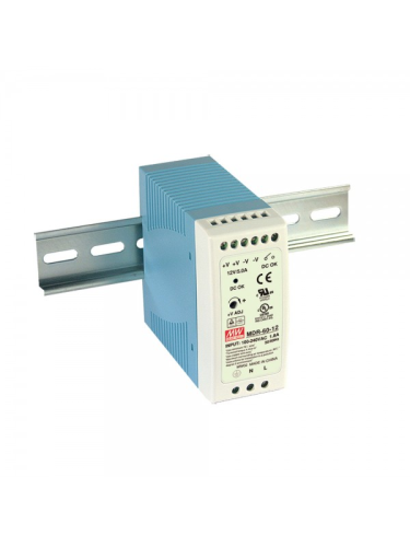 Zasilacz MDR-60-12 (230/12V-5A) impulsowy na szynę