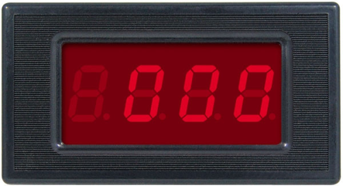 Woltomierz panelowy LED do 20V DC, czerwony