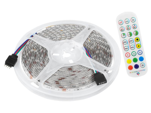 Sznur LED 300 RGB 5050, 5m, IP65, wodoodporny, zestaw pilot + Bluetooth