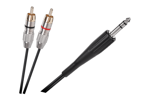 Kabel Jack 6.3 stereo - 2x RCA, 1,8m