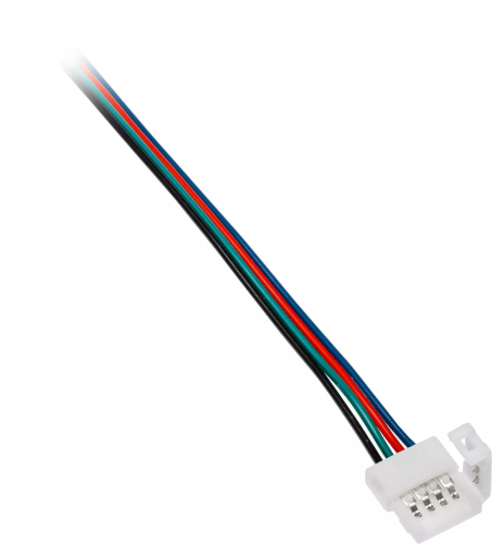 Złącze taśmy LED 10mm RGB zatrzask z kablem