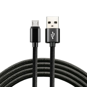Kabel USB wtyk A - micro USB, 0,3m, 2,4A, EverActive CBB-0,3MB