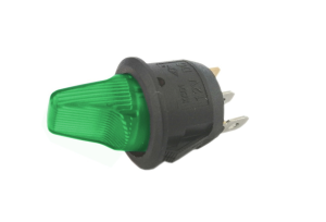 Przełącznik KCD1G 6A/250V podświetlenie 12V zielone
