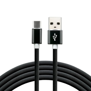 Kabel USB wtyk A - USB typ C, 1m, 3A, EverActive CBS-1CB