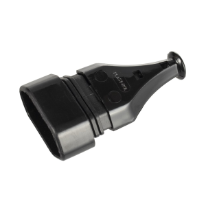 Gniazdo sieciowe GN-11 płaskie, czarne, MONTIS