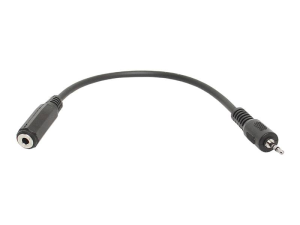 Kabel wtyk Jack 2,5 - gniazdo Jack 3,5 17cm