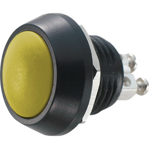 Przełącznik reset ON 2A 250V żółty PBWC-12B