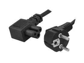 Kabel zasilający notebook 1,5m koniczynka kątowy