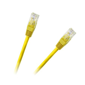 Kabel UTP-K5 0,5m wtyk - wtyk, żółty