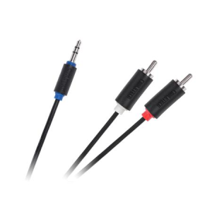 Kabel Jack 3.5 - 2x RCA, 5m, Cabletech Standard